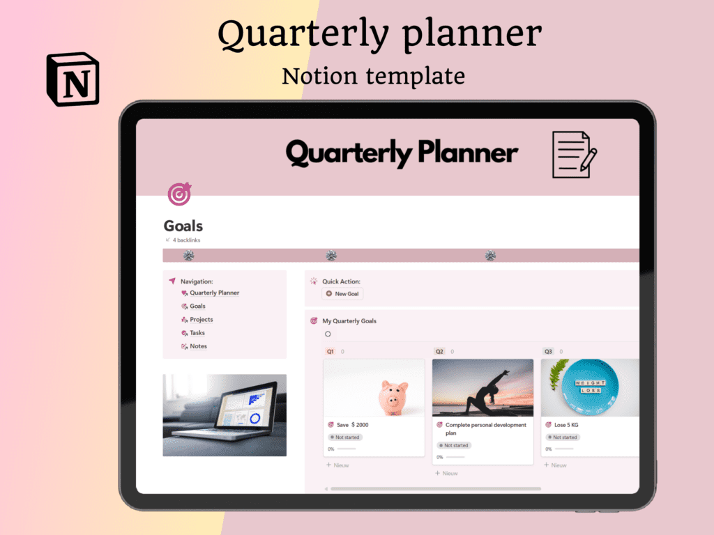 notion kwartaal planner