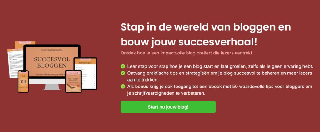 blog starten tekstschrijver