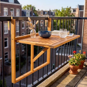 houten balkontafel inklapbaar Action